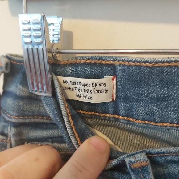 TRUE RELIGION | Women's Halle Mid Rise Super Skinny Jeans Gypset Blue Size 23 - Picture 12 of 14